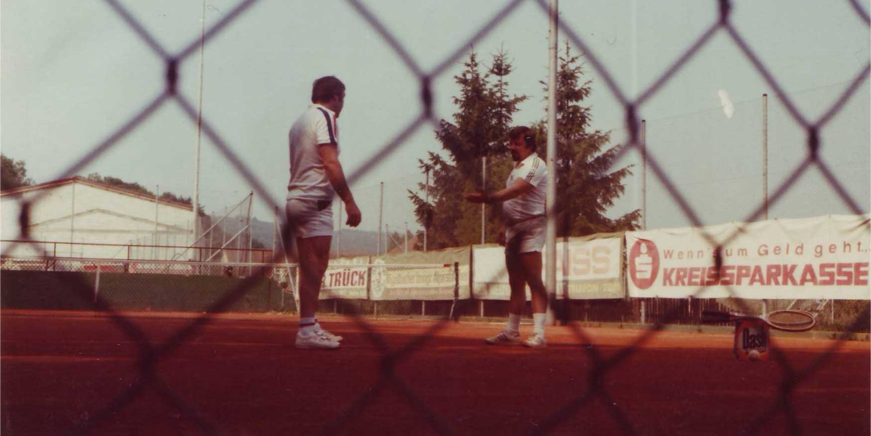 Tennistraining 1972 Kimmich